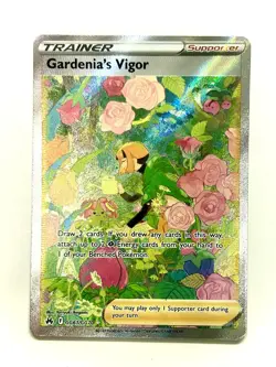 Gardenia's Vigor GG61/GG70 Ultra Rare Crown Zenith Galarian Gallery Pokemon NM - Image 1