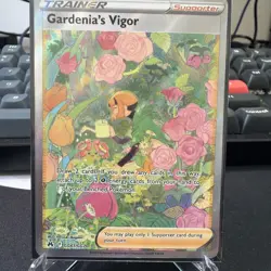 GARDENIA'S VIGOR - GG61/GG70 Rare Ultra Crown Zenith Galarian Gallery Pokemon NM - Image 1