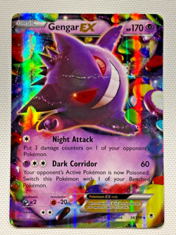Gengar EX 34/119 – Ultra Rare Holo – XY Phantom Forces Pokemon Card - Image 1