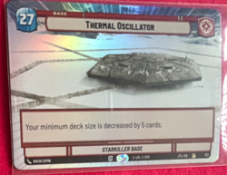 STAR WARS UNLIMITED TCG JTL: HYPERSPACE FOIL RARE CARD: THERMAL OSCILLATOR - Image 1