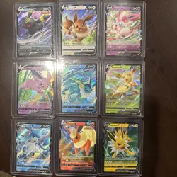 Eevee Evolutions V Promo Complete SWSH 9 Card Set Eeveelutions Pokemon TCG NM - Image 1