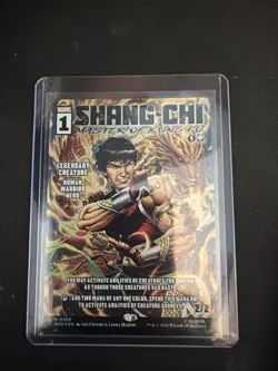 x1 Shang-Chi, Master of Kung Fu - Borderless (0396) - Foil M MTG Marvel Super He - Image 1