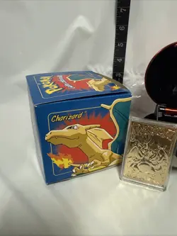 Charizard Pokemon 23K Gold Plated Trading Card 1999 Burger King Pokeball - OPEN - Image 2