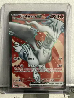 Reshiram EX SV White Flare Ultra Rare Card 158/086 Mint/Nm Condition - Image 1