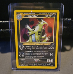 Pokemon TCG Tyranitar 12/75 Neo Discovery Holo Rare 100 HP Eng 1st Ed Stage 2 - Image 1