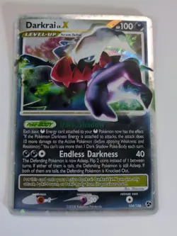 Pokemon TCG Darkrai LV.X Great Encounters Ultra Rare 104/106 2008 (HP Condition) - Image 1