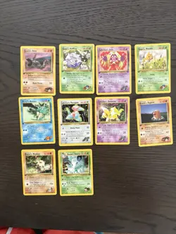 Pokemon TCG 1st Edition Gym Trainer Gym Heroes Card Lot 10 Cards WOTC - Image 1