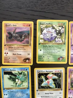 Pokemon TCG 1st Edition Gym Trainer Gym Heroes Card Lot 10 Cards WOTC - Image 2