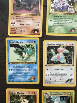Pokemon TCG 1st Edition Gym Trainer Gym Heroes Card Lot 10 Cards WOTC - Image 4