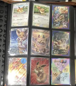 Pokemon Pokemon TCG Page Foil Lot EX V VMAX VSTAR GX Pikachu Eevee Charizard - Image 3