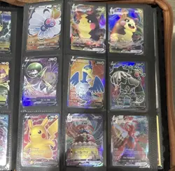 Pokemon Pokemon TCG Page Foil Lot EX V VMAX VSTAR GX Pikachu Eevee Charizard - Image 4
