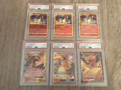 PSA 10 Pokemon Charizard Vivid Voltage/ Evolutions / Hidden Fates Bundled Set! - Image 3