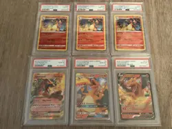 PSA 10 Pokemon Charizard Vivid Voltage/ Evolutions / Hidden Fates Bundled Set! - Image 4
