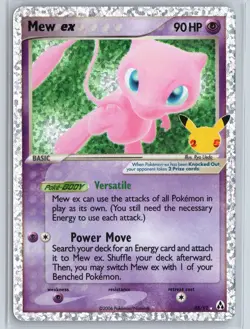 Mew Pokemon TCG Celebrations: Classic Collection Ultra Rare 88/92 Pokemon NM Hol - Image 1