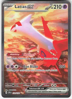 Pokemon Latias ex 239/191 Special Illustration Rare Surging Sparks Pokemon NM - Image 1