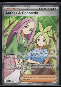 Anthea & Concordia 254/217 Ultra Rare Ascended Heroes Pokemon Holo Near Mint - Image 1