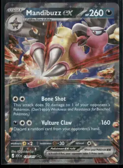 Mandibuzz ex 139/217 Double Rare Ascended Heroes Pokemon Holo Near Mint - Image 1