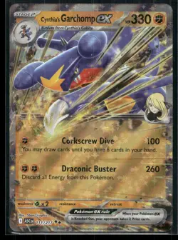 Cynthia's Garchomp ex 111/217 Double Rare Ascended Heroes Pokemon Holo Near Mint - Image 1