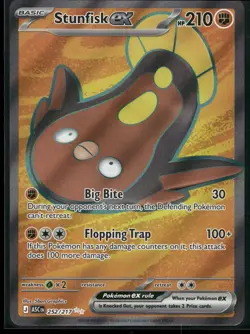 Stunfisk ex 252/217 Ultra Rare Ascended Heroes Pokemon Holo Near Mint - Image 1