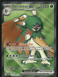 Decidueye ex 100/088 Holo Ultra Rare Perfect Order Pokemon Holo Near Mint - Image 1