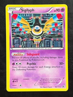 Pokemon Sigilyph Holo - Legendary Treasures - 66/113 - Image 1