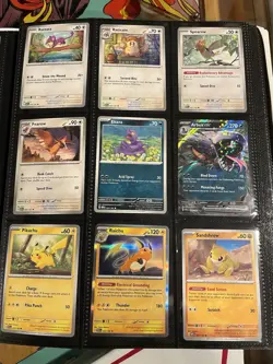 Pokemon 151 Complete Base Set 1-165 With 151 Binder Some Holos - Image 4
