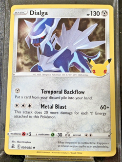 Dialga Holo Rare Celebrations 020/025 NM Pokemon TCG - Image 1