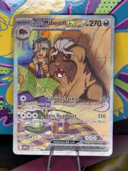 Pokemon TCG - Arven's Mabosstiff ex - Destined Rivals - 235/182 - Illustration R - Image 1