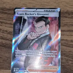 Team Rocket's Giovanni 225/182 SV10 Destined Rivals Ultra Rare Full Art Holo - Image 1
