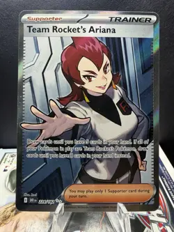 Pokemon TCG: Team Rockets Ariana #237/182 SV Destined Rivals Full Art Trainer - Image 1