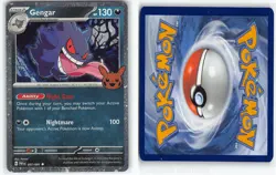 Gengar (Cosmos Holo) 057/091 Holo Trick or Trade BOOster 2024 Pokemon NM - Image 3