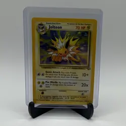 Pokemon TCG Jolteon 4/64 Jungle Holo Rare Unlimited 1999 70HP Eng - Image 1
