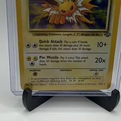 Pokemon TCG Jolteon 4/64 Jungle Holo Rare Unlimited 1999 70HP Eng - Image 4