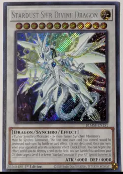 Stardust Sifr Divine Dragon Secret Rare Yugioh! BLMM - Image 1