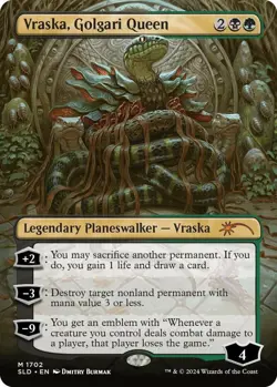 MTG - Vraska, Golgari Queen - SLD 1702 - Secret Lair Showcase Bloomburrow Mythic - Image 1