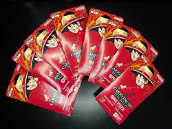 Lot 8x ENGLISH One Piece CCG: Carrying On His Will - Sleeved Booster Pack OP-13 - Image 1