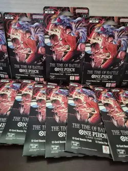 One Piece OP16 The Time of Battle Sleeved Boosters (Lot of 14) SEALED - Image 5
