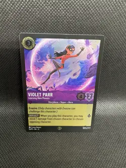 Disney Lorcana Violet Parr Learning New Powers Promo Foil 55/P3 Wild Unknown DLC - Image 1