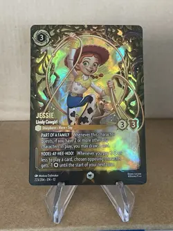 Disney Lorcana - Jessie Lively Cowgirl - Enchanted 223/204 Wilds Unknown - Image 1