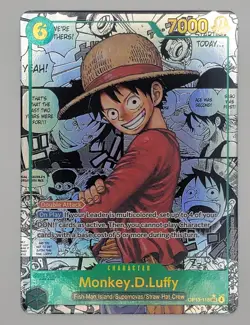 Monkey D Luffy OP13-118 Secret Rare Alt Art Carrying On His Will English MANGA - Image 1
