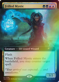MTG - Frilled Mystic - Foil - SLD 0786 - Secret Lair - Rare Magic the Gathering - Image 1