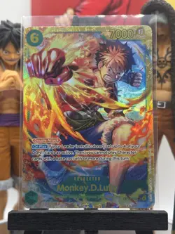 One Piece CG Monkey D Luffy OP13-118 Carrying On His Will Secret Rare! - Image 1
