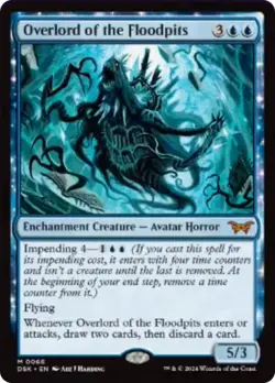 MTG Overlord of the Floodpits [Duskmourn: House of Horror] Near Mint Magic - Image 1