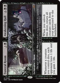 MTG Funeral Room // Awakening Hall [Duskmourn: House of Horror] Near Mint Magic - Image 1