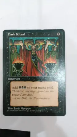 Magic the Gathering Dark Ritual MTG Ice Age LP TO MP - Image 1