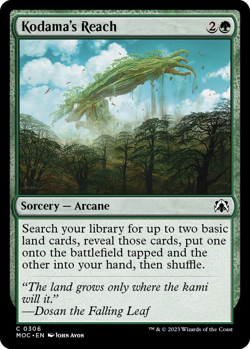 MTG Magic 1x Kodama's Reach (M/NM) Commander March of the Machine - Image 1