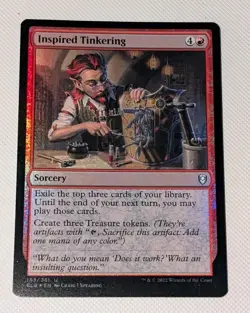 MTG * FOIL * Battle for Baldur's Gate Uncommon INSPIRED TINKERING NM - Image 1