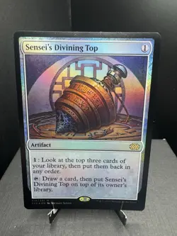 MTG 2X2 Double Masters Senseis Divining Top Foil Rare NM - Image 1