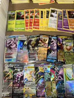 7 lbs of yellow border pokemon cards bulk holos and non + hits ex / v LP-HP - Image 4