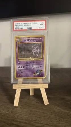 1999 POKEMON JAPANESE GYM 2 #94 SABRINA'S GENGAR-HOLO PSA 9 - Image 1